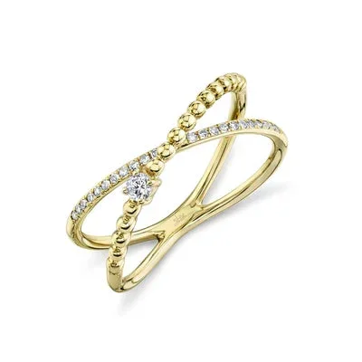 Shy Creation .12ctw Diamond Bridge Ring
