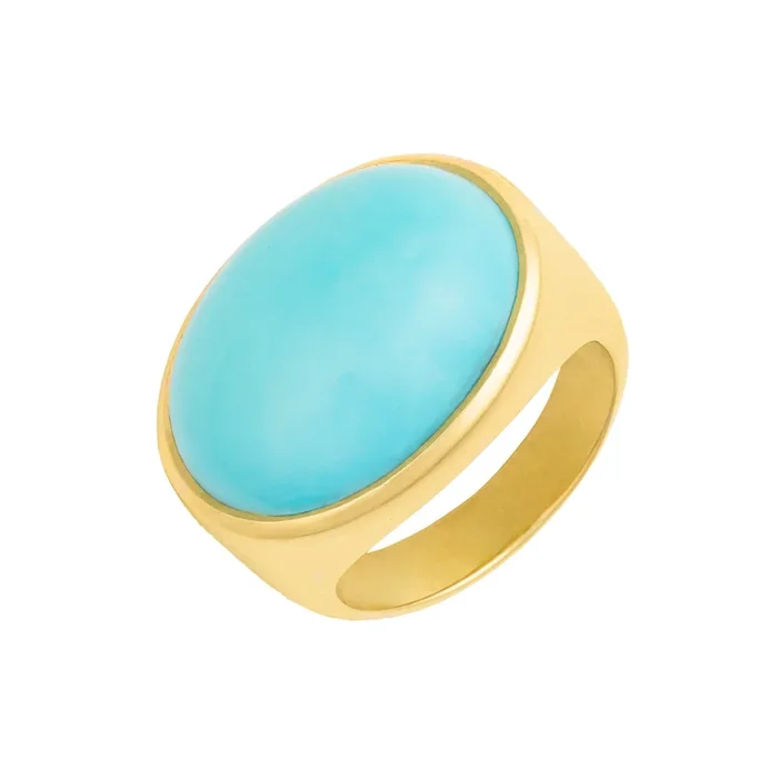 Signature Dome Ring with Turquoise