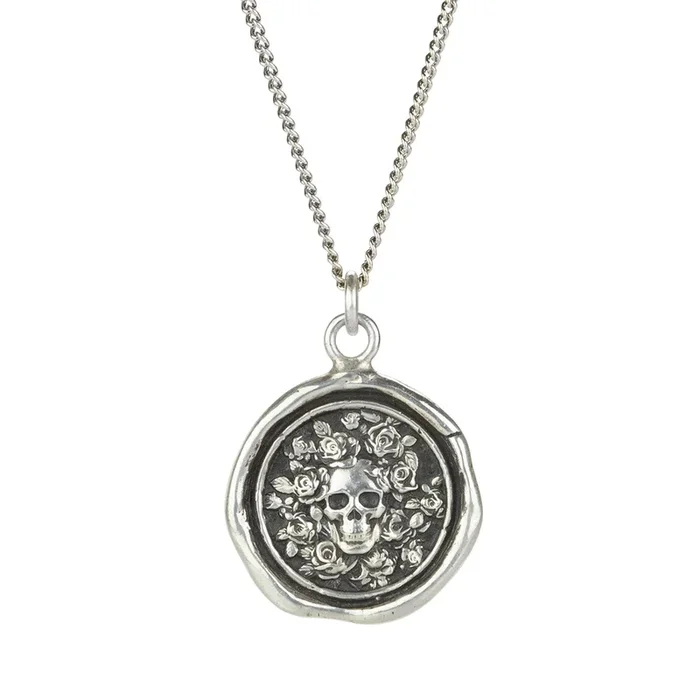 Silver Live Every Moment Talisman Necklace