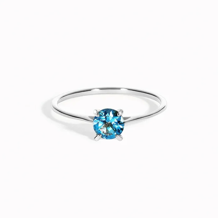 Silver London Blue Topaz Ring – Lilly