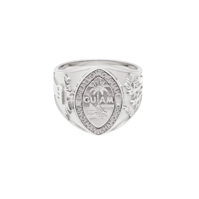 Silver Men’s Guam Seal Ring