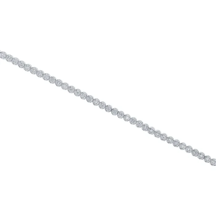 Silver Mirage Diamond Tennis Bracelet 1/2ct