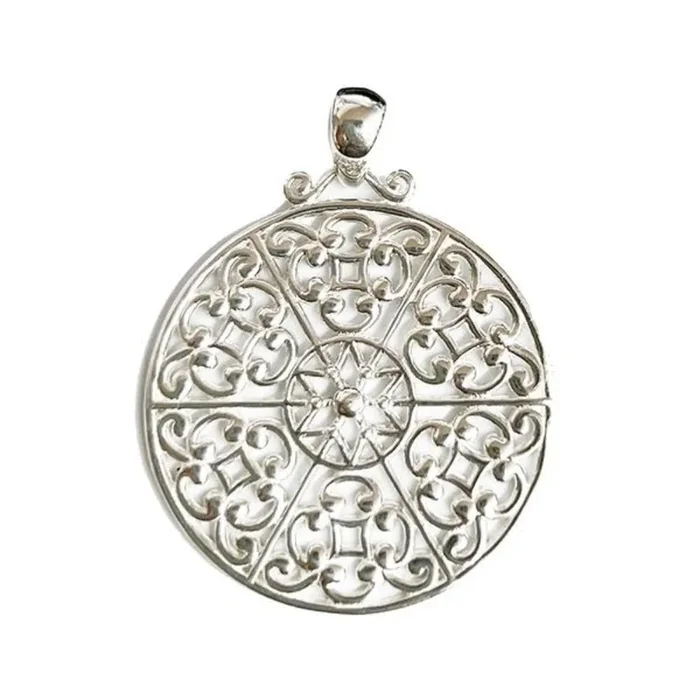 Silver Tara Pendant Necklace,, 18-20″