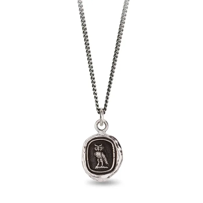 Silver Watch Over Me Pendant Necklace