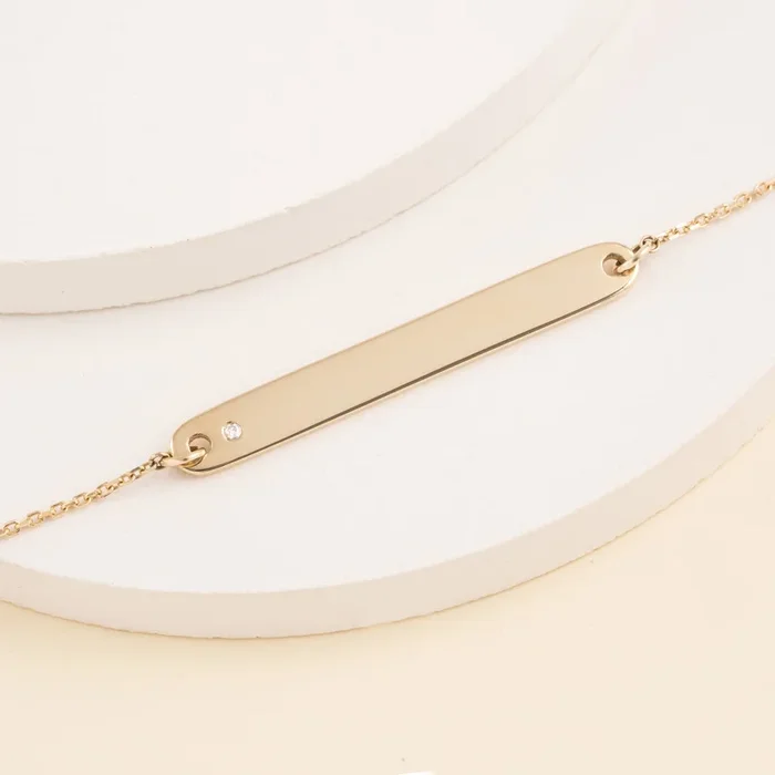 Single Diamond Name Bracelet, Brooke
