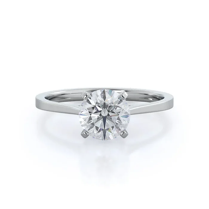 Sleek Cathedral Solitaire Engagement Ring – Home Preview
