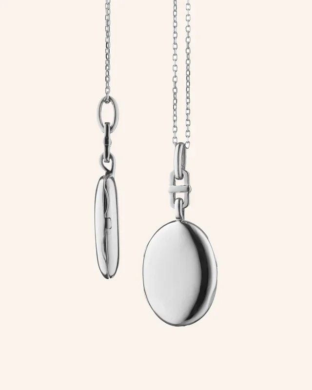 Slim Oval “Eve” Locket Necklace
