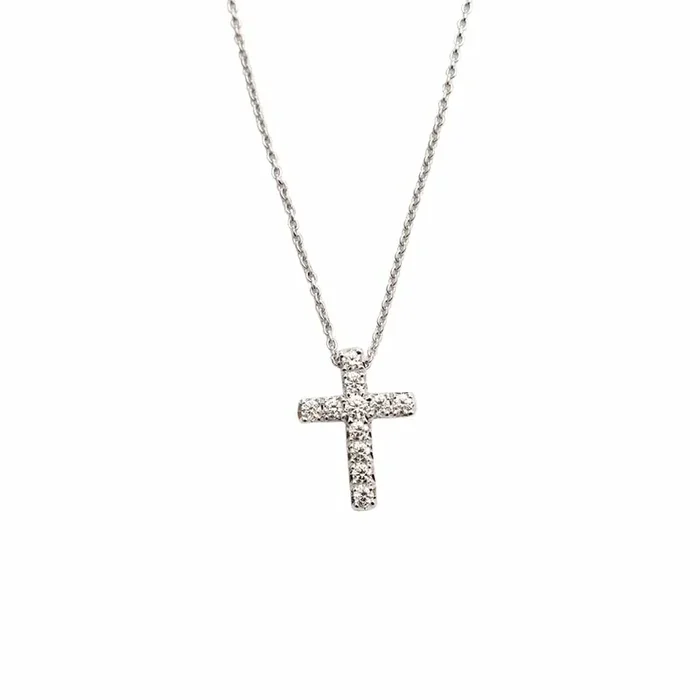 Small Diamond Cross Pendant