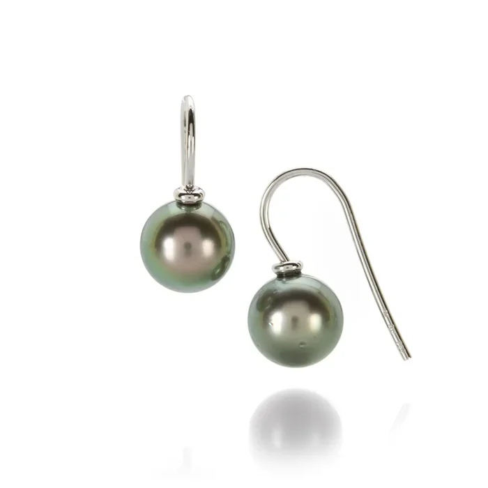 Small Tahitian Pearl Drop Earrings