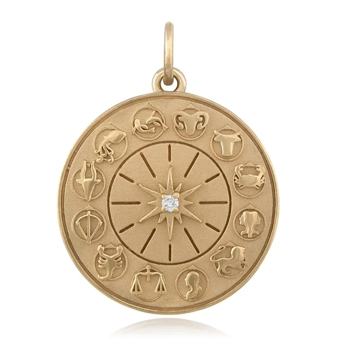 Small Zodiac Wheel Pendant