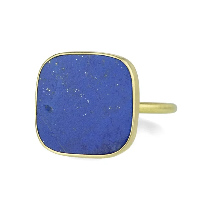 Soft Square Lapis Ring