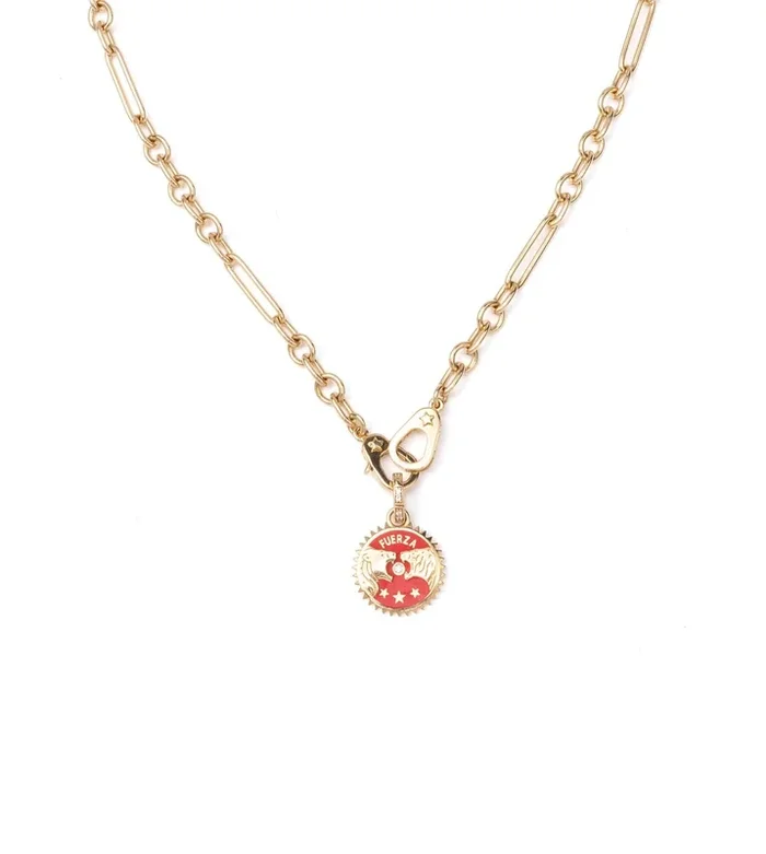 Solar + Lunar – Strength : Ceramic Small Mixed Clip Chain Necklace