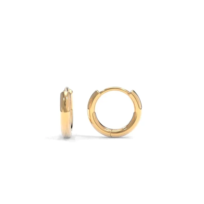 Solid Huggie Hoops