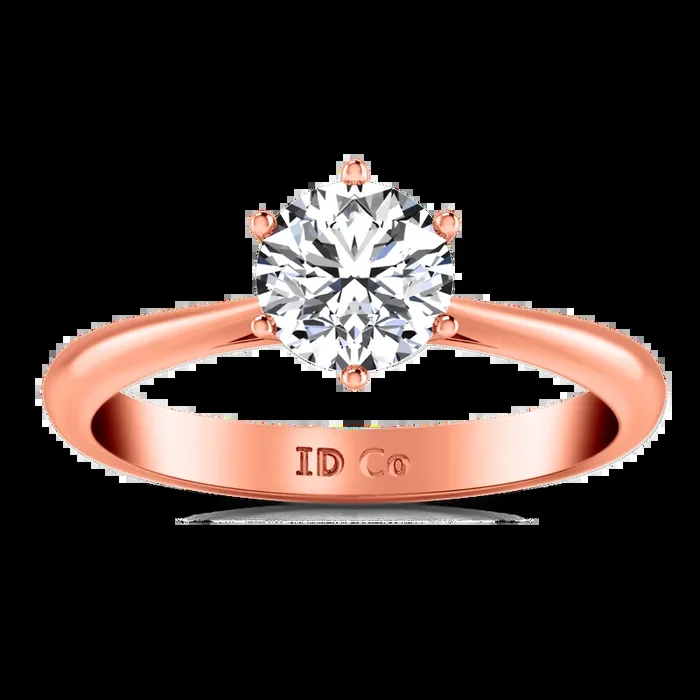 Solitaire Diamond Engagement Ring Alexa 14K Rose Gold