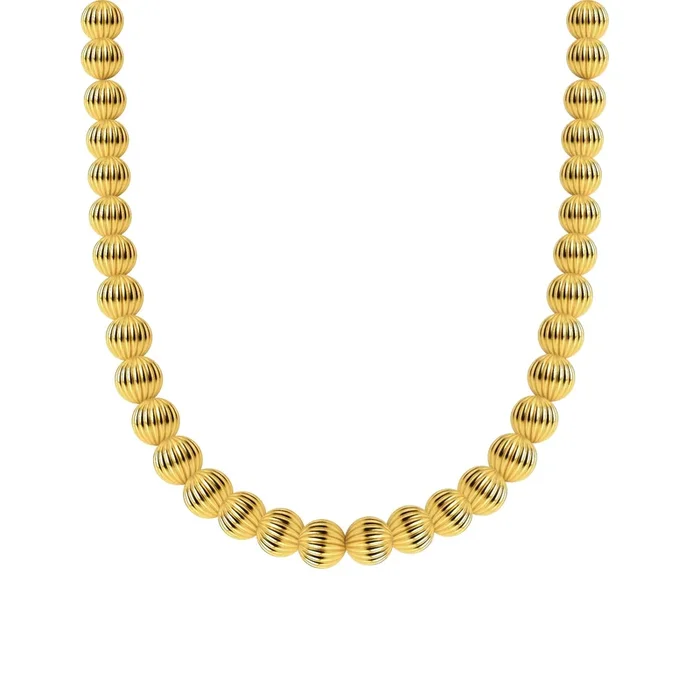 Sophie 6MM | Gold Filled Beaded Necklace