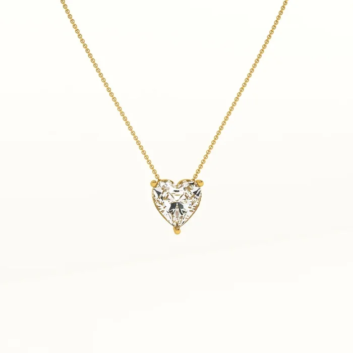 Sparkling Hearts Gold Necklace