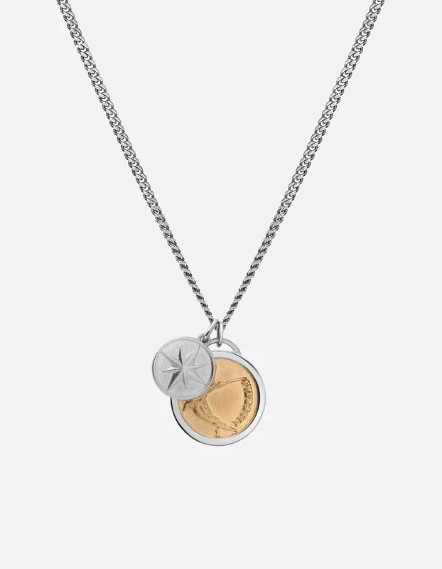Sparrow Necklace, Gold Vermeil/Sterling Silver