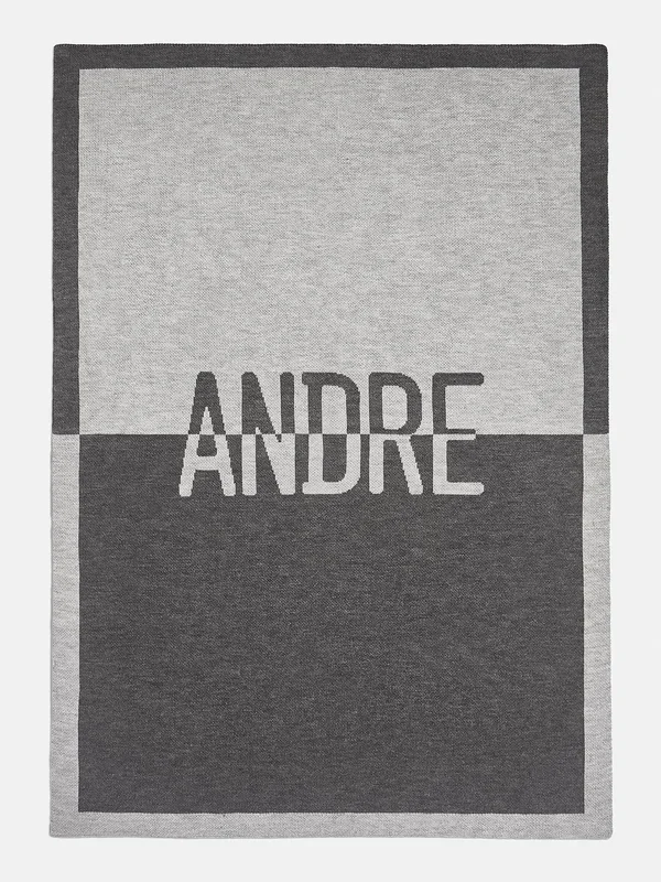 Spell It Out Custom Blanket – Gray/Dark Gray