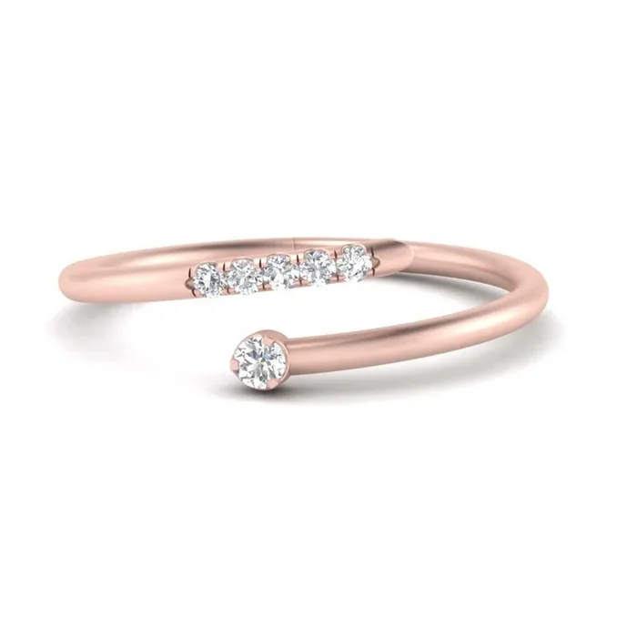 Spiral Stacking Wedding Ring