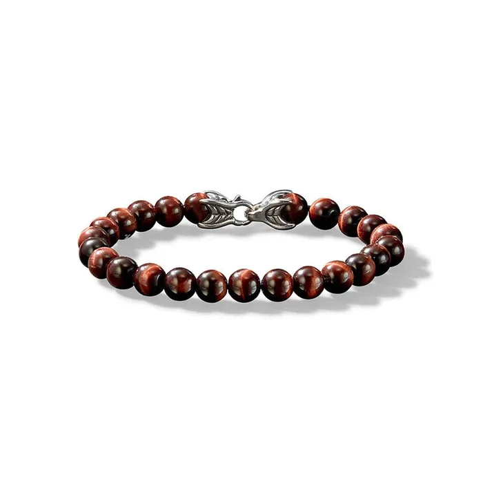 Spiritual Bead Bracelet in Red Tiger’s Eye