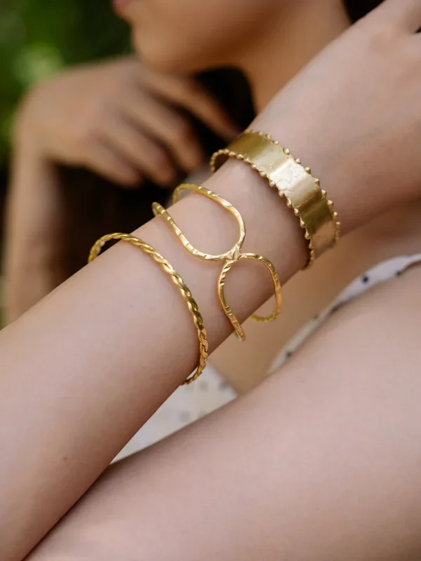 Stack Of the Day – Brass Adjustable (Set of 3 Bracelets)