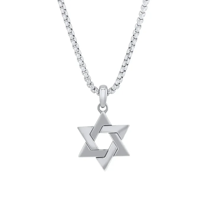 Star of David Stainless Steel Necklace