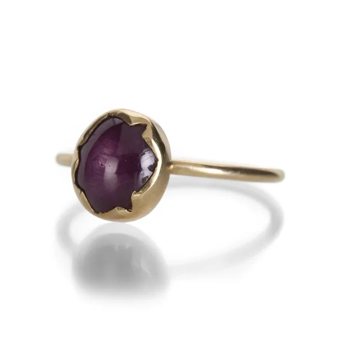 Star Ruby Cracked Egg Ring