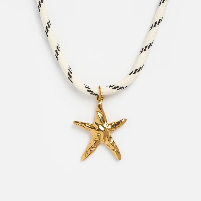 Starfish Charm Paracord Necklace