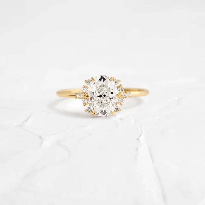 Stargaze Ring, Oval Cut
