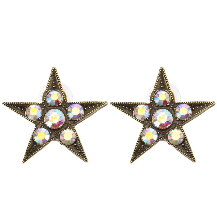 Starlight Dream Pierced Earrings (Brasstone)