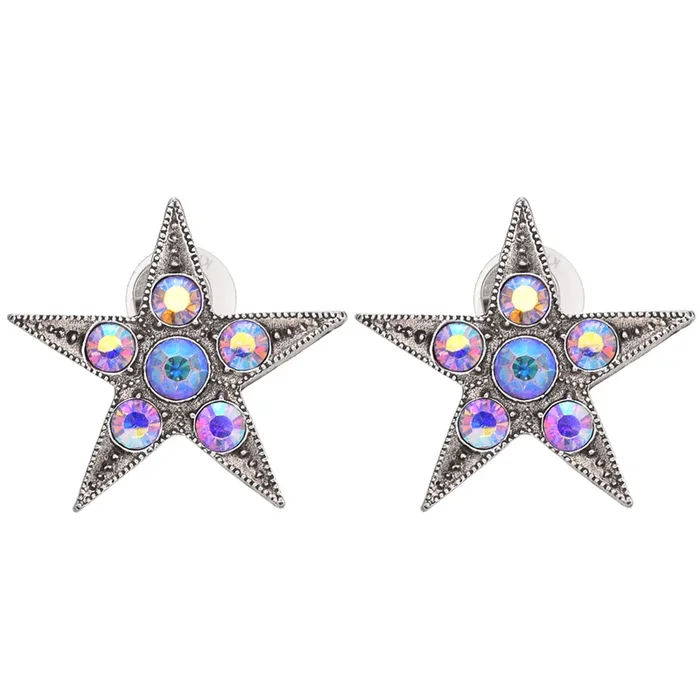 Starlight Dream Pierced Earrings (Silver Ox)