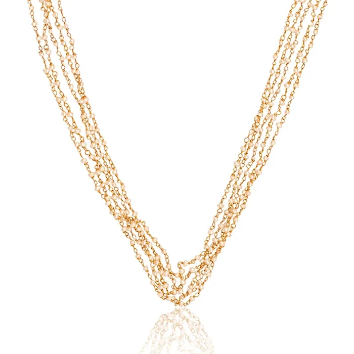 Stay Golden Necklace – Pearl