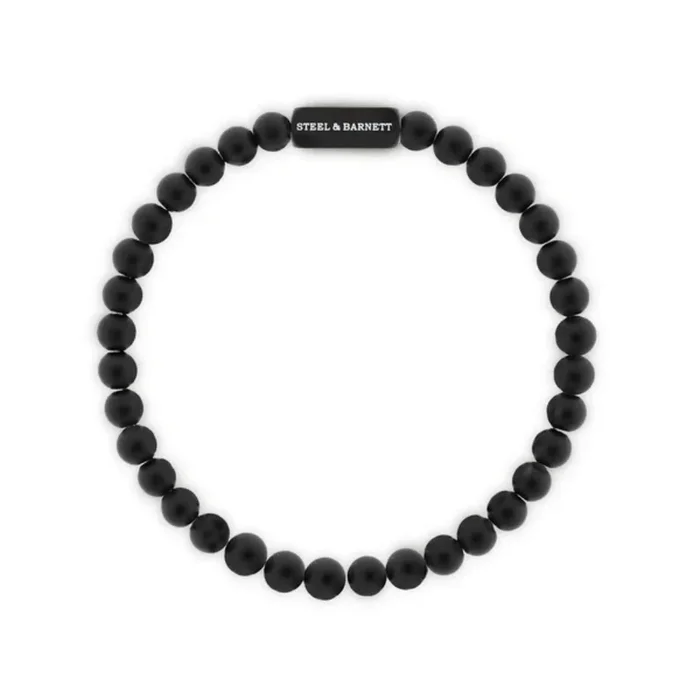 Steel & Barnett Men’s Black Edition Onyx Bracelet