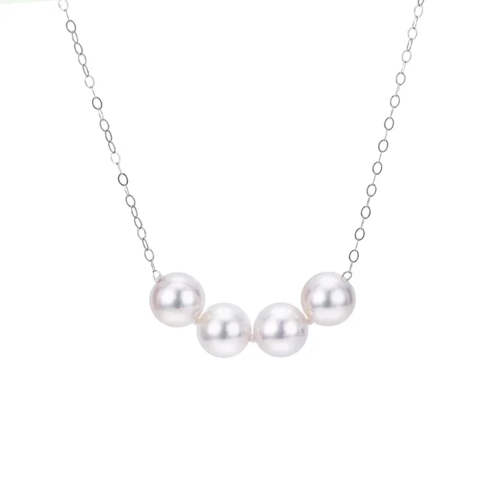 Sterling 6mm Premium Start-Her-Pearl Necklace