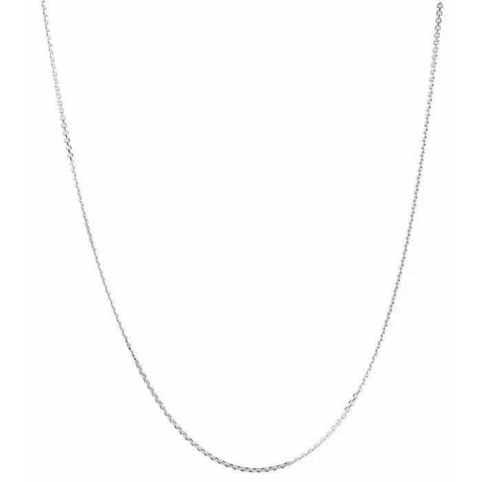 Sterling Silver 18 Inches Diamond Cut Cable Chain