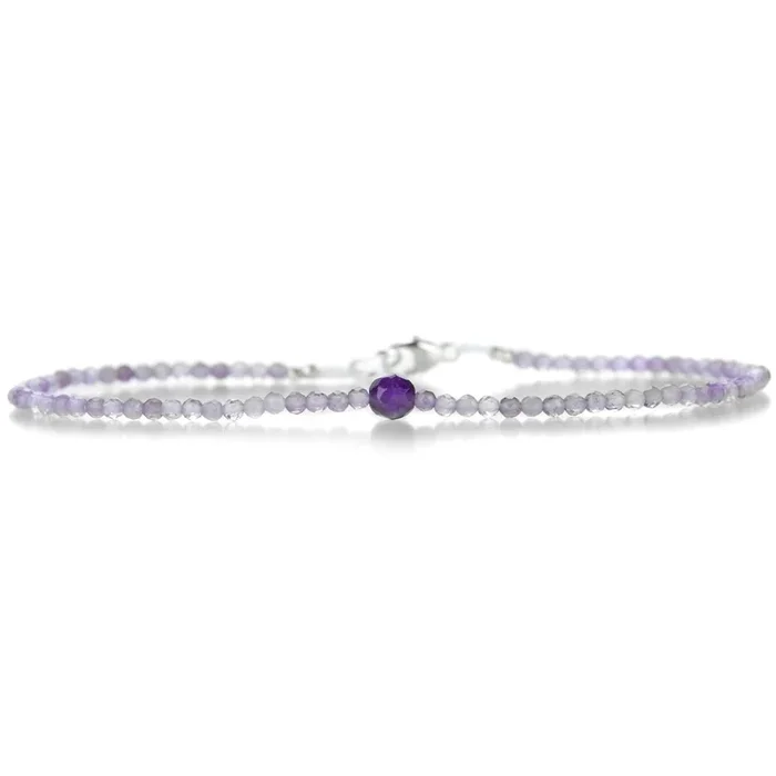 Sterling Silver Amethyst Bracelet