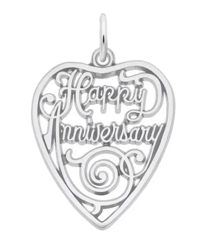 Sterling Silver Anniversary Charm