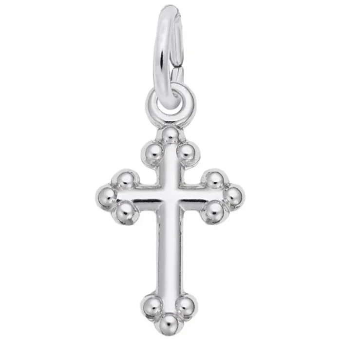 Sterling Silver Bottony Cross Charm