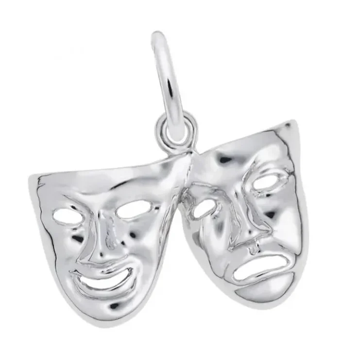Sterling Silver Comedy & Tragedy Charm