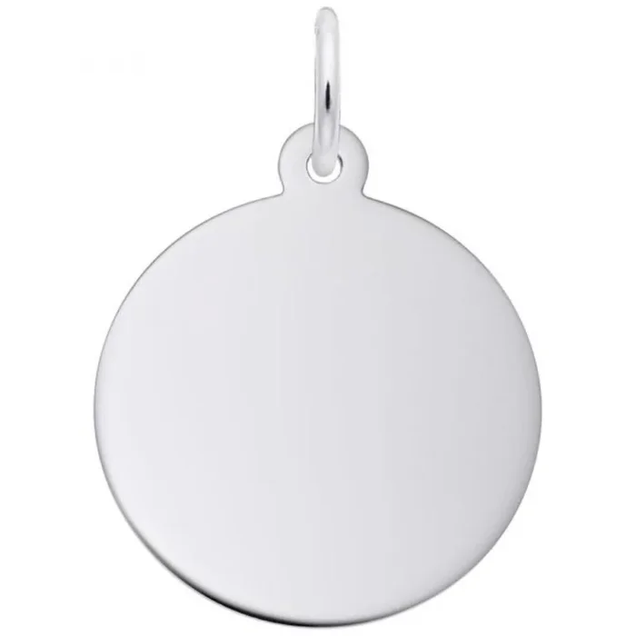 Sterling Silver Disc Charm 50 Series