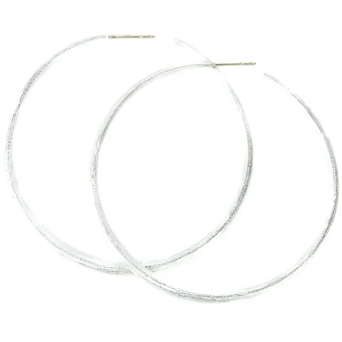 Sterling Silver Extra Large Hoop Earrings