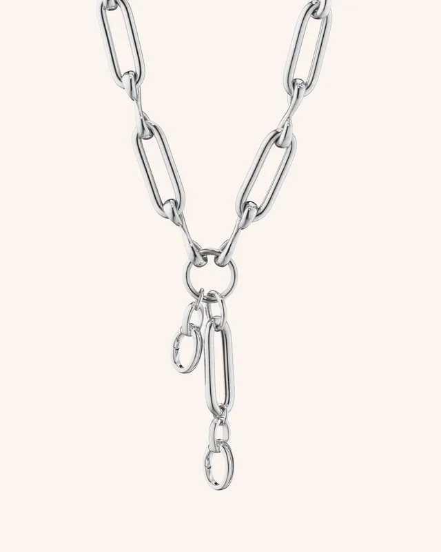 Sterling Silver Infinity Classic Link “Design Your Own” Necklace