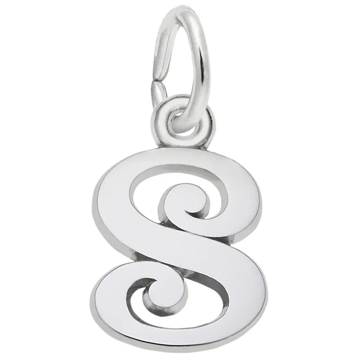 Sterling Silver Initial S Charm