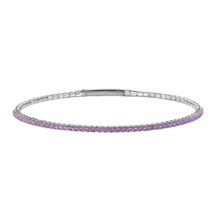 Sterling Silver June Birthstone Flex Bracelet