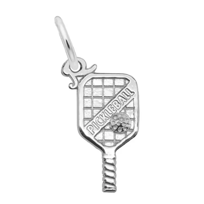 Sterling Silver Lettered Pickleball Paddle