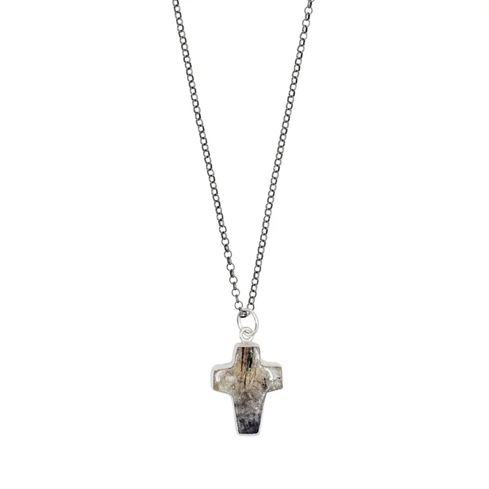 Stone Cross Necklace