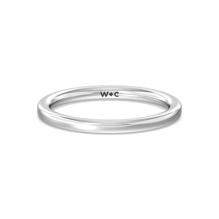 Studded Prong Hidden Halo Pave Shank Solitaire Wedding Band