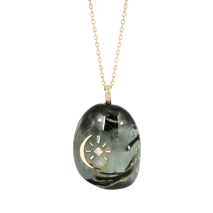 Sun & Moon Cat’s Eye Necklace