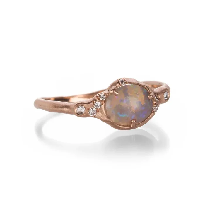 Sun Beam Opal Ring