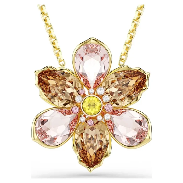 Swarovski Idyllia Necklace in Yellow Tone Plate